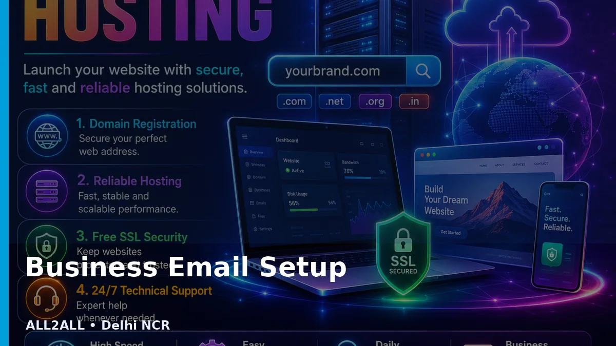 Business Email Setup service by ALL2ALL