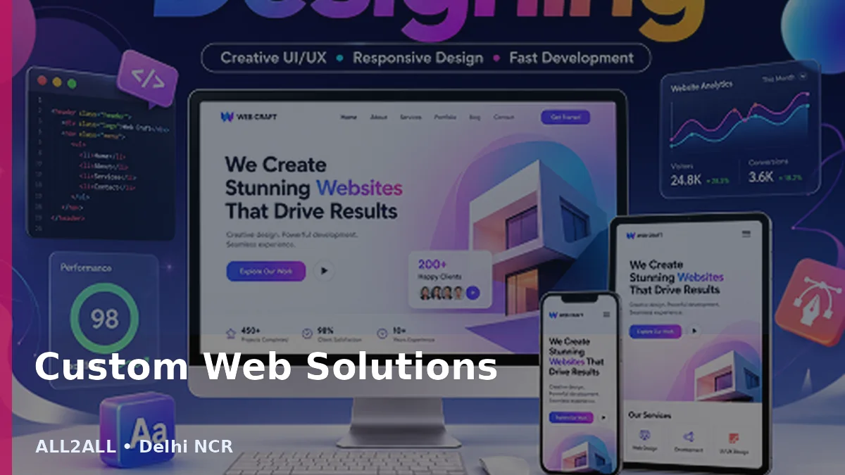 Custom Web Solutions service by ALL2ALL