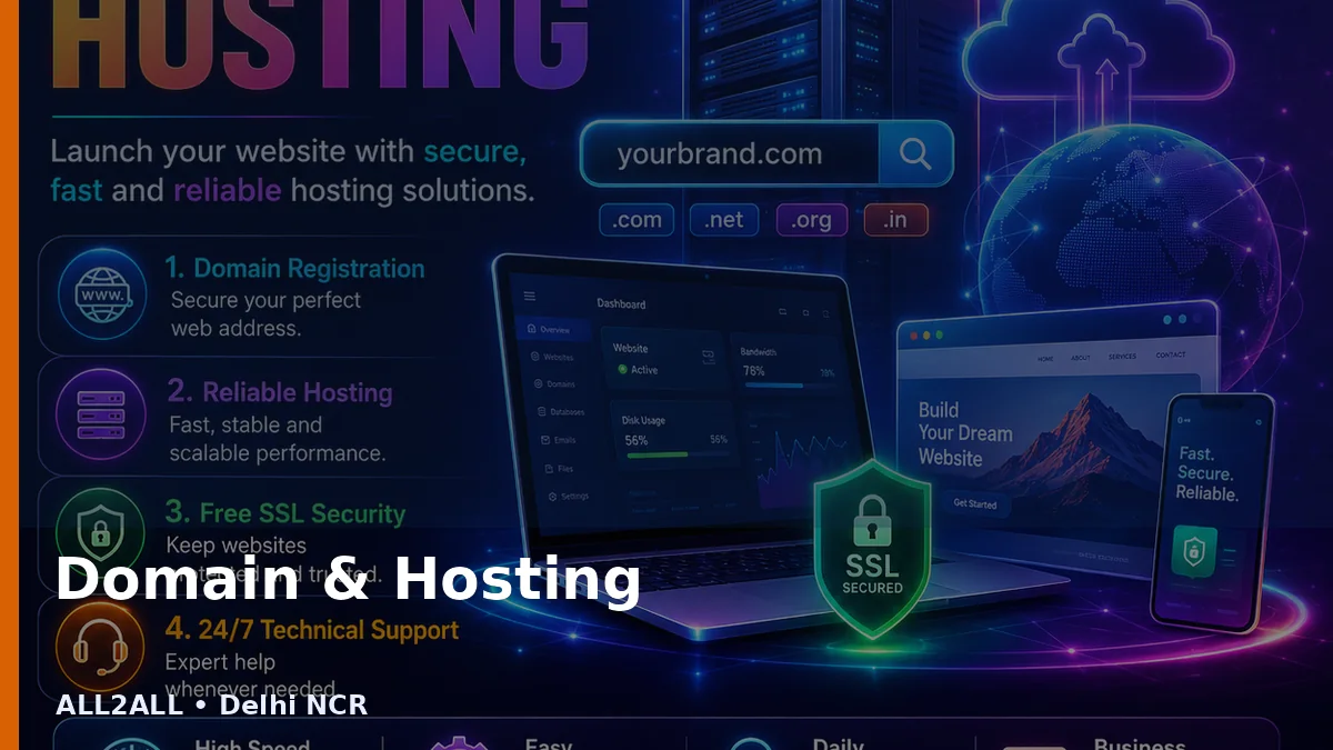 Domain & Hosting service by ALL2ALL