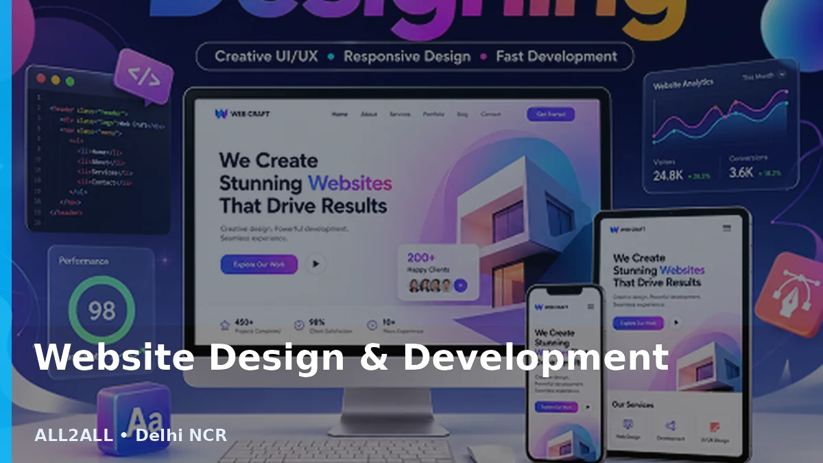 Website Design & Development service by ALL2ALL