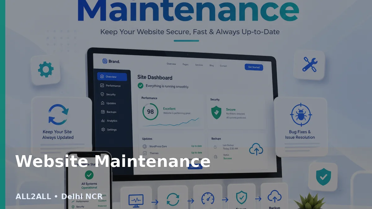 Website Maintenance service by ALL2ALL
