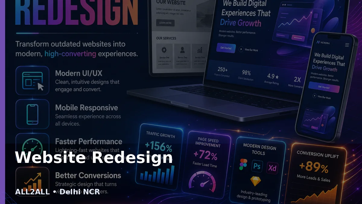 Website Redesign service by ALL2ALL